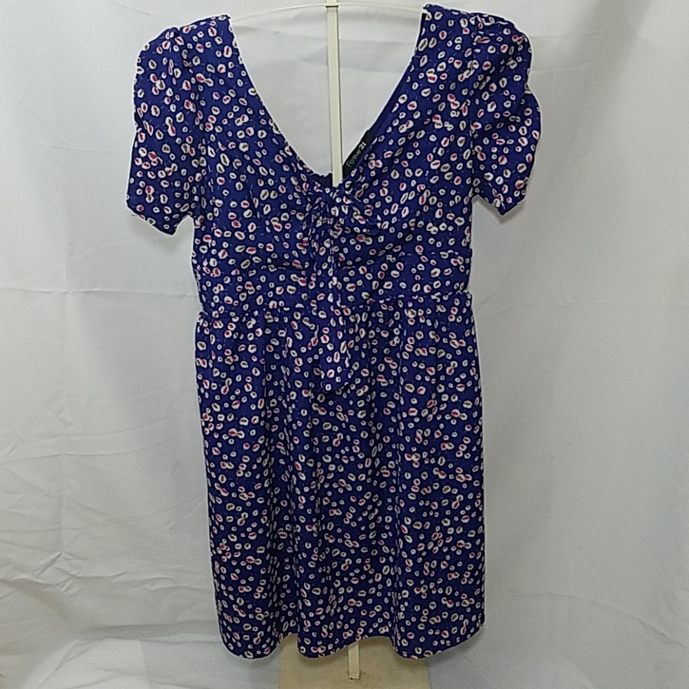 Forever 21 Short Sleeve Blue Dress